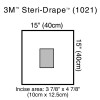 3M Steri-Drape 1021 Small Drape with Incise Film 15"x15"