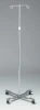 IV Pole Four Leg Base, Casters-2 Hooks (DKL-4353)