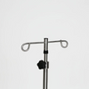 Stainless Steel IV Pole with Five Leg Base