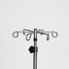 Stainless Steel IV Pole with Six Leg Base