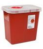 SharpSafety Multi-Purpose Sharps Container with Hinged Lid