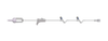 IV Administration Sets 96" 109602 10 Drops/ml Roller Clamp