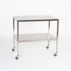 Instrument Table with Shelf-Stainless Steel