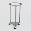 Round Laundry Hamper-Stainless Steel