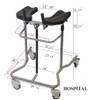 Hospital Pneumatic Walker-Eva Support Walker