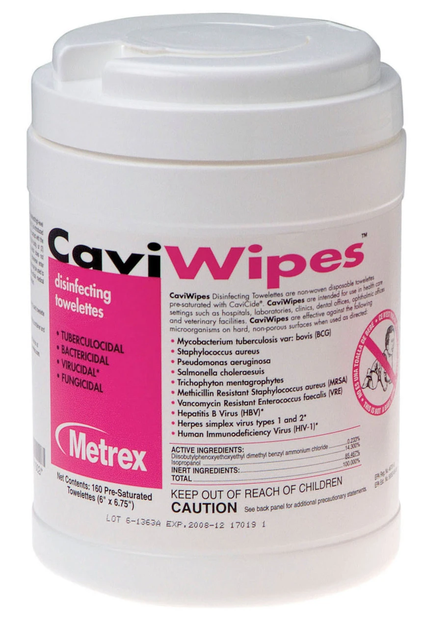 Caviwipes Surface Disinfectant Wipes