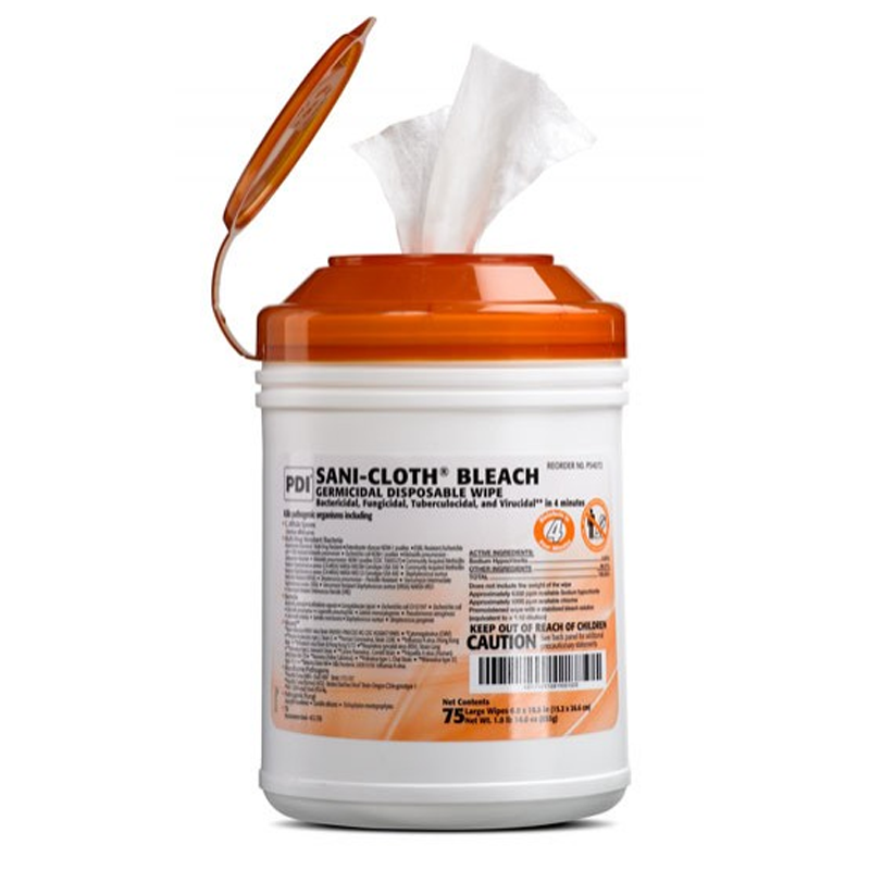 PDI Sani-Cloth Bleach Surface Disinfectant Wipes