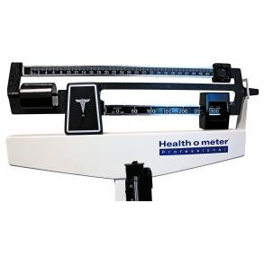 Health O Meter Physician Mechanical Scale Rotating Poise Bars-Height Rod-Wheels