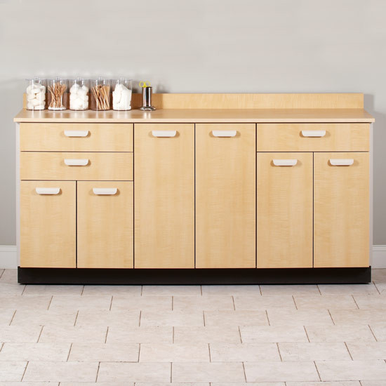 72" Base Cabinet with 6 Doors and 3 Drawers