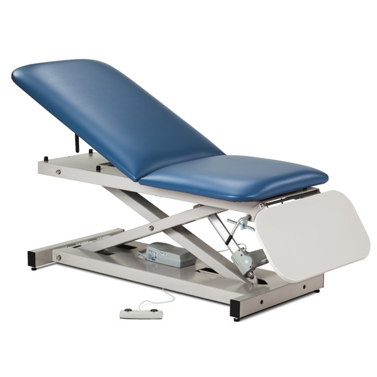 Open Base Power Casting Table with Laminate Leg Rest