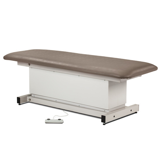 Shrouded Power Table with One Piece Top