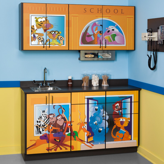 Pediatric Exam Room Cabinets School House