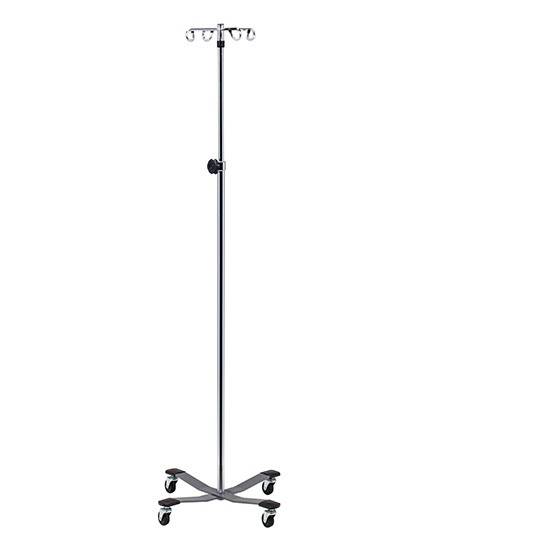 IV Pole 4-Hook 4 Leg Heavy Base