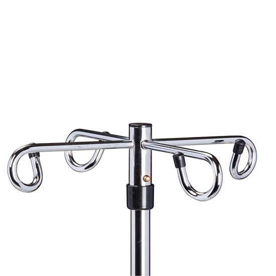 IV Pole 4-Hook 4 Leg Heavy Base