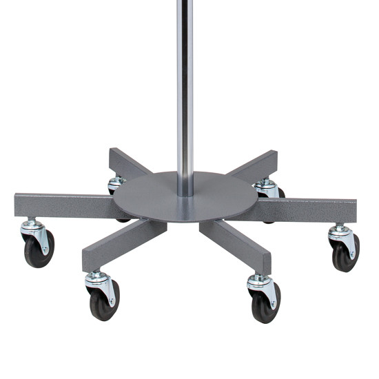 IV Pole 6 Leg Heavy Base 4-Hook
