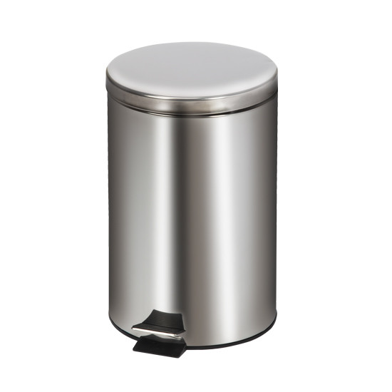 Round Waste Can 20 Quart-5 Gallons Stainless Steel