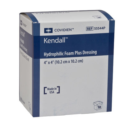 Covidien/Kendall Hydrophilic Foam Wound Dressing Plus with Topsheet