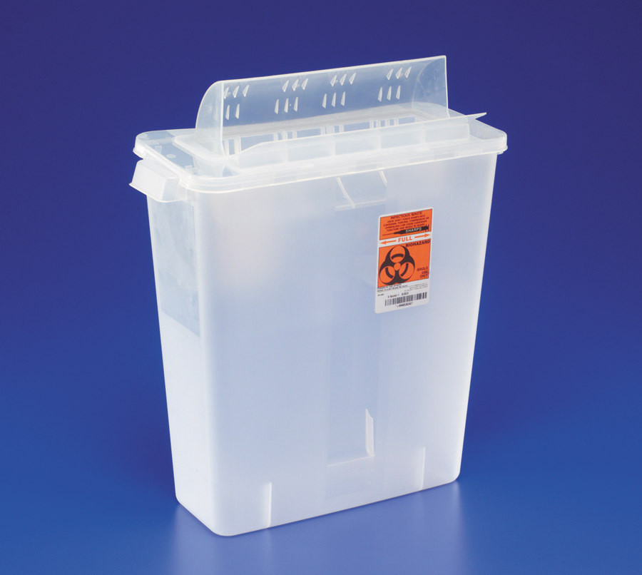 Covidien SharpSafety In-Room Sharps Containers with Always-Open Lid