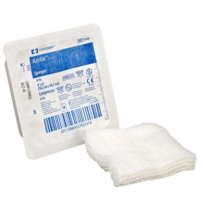 Kerlix Gauze Sponges-Sterile-Plastic Tray