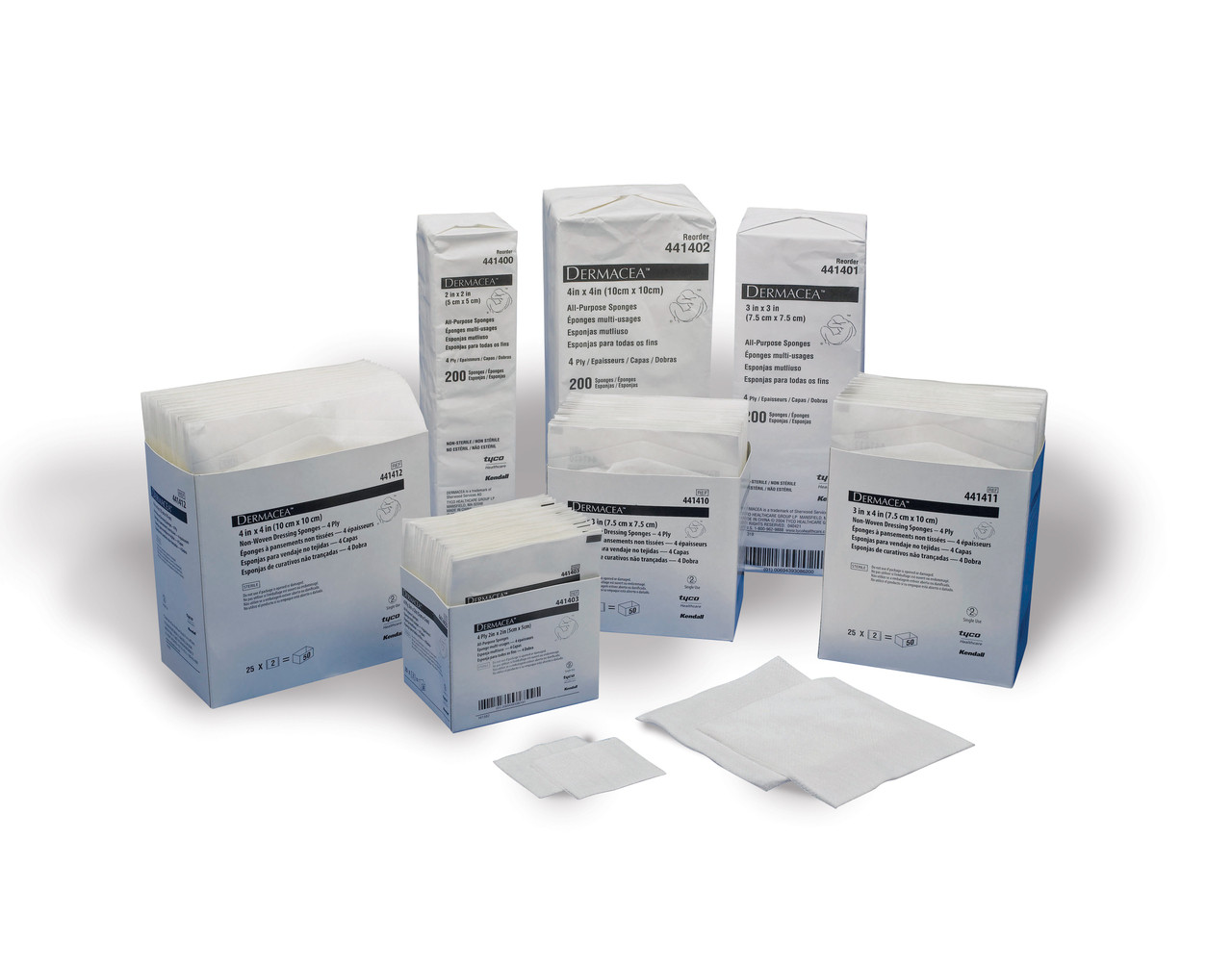 Dermacea All Purpose Sponges Non-Woven Non-Sterile