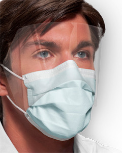 Crosstex Medical Mask Ultra Sensitive Fog Free Earloop Shield GCPWS