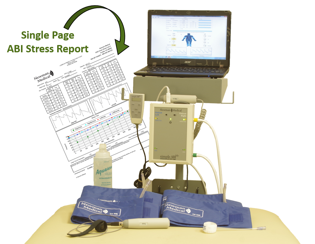 Newman ABI Doppler Ultrasound Machine ABI-450CL Stress Testing
