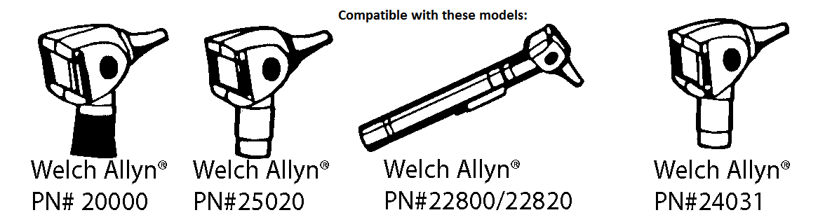 Otrec Disposable Otoscope Specula Pediatric 2.5 mm for Welch Allyn Diagnostic Otoscope