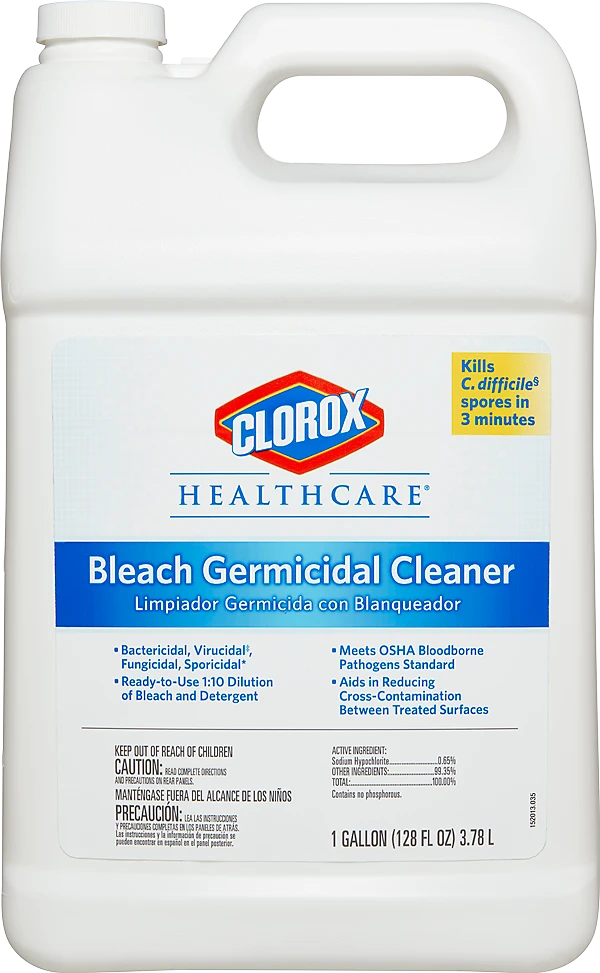 Clorox Healthcare Bleach Germicidal Cleaner-128 oz  Refill