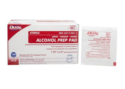 Dukal Alcohol Prep Pads Sterile