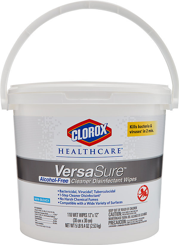 Clorox VersaSure Disinfectant Wipes-Tub