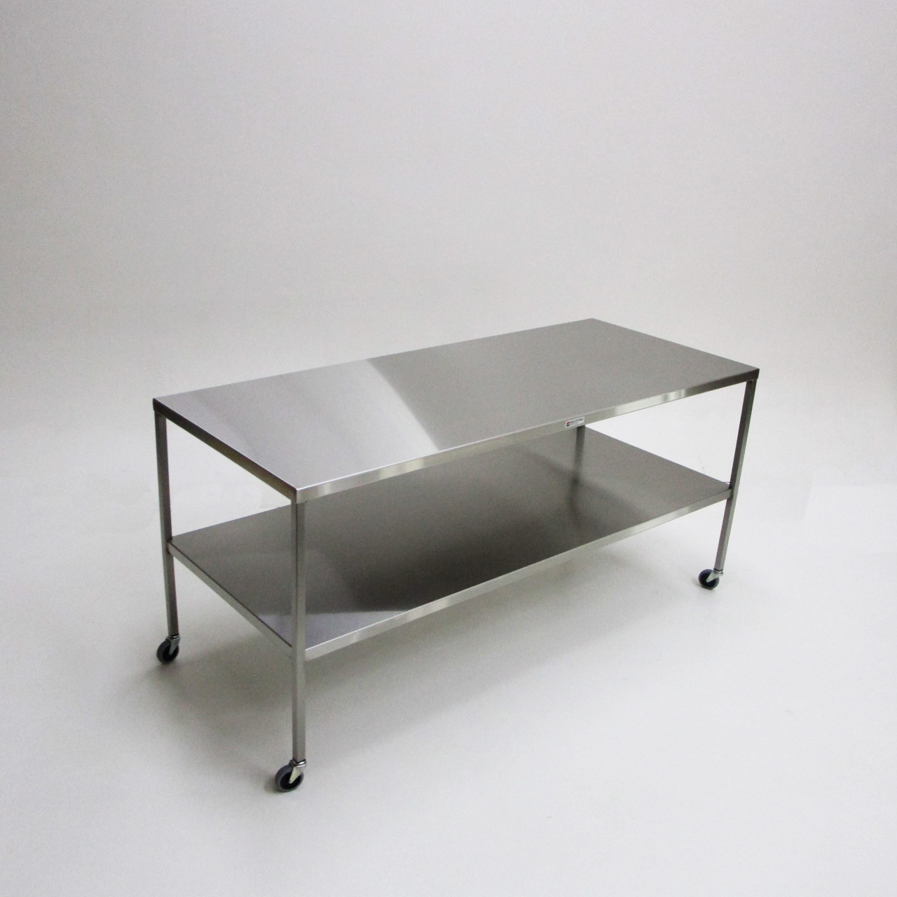 Instrument Table With Shelf-Stainless Steel, Large