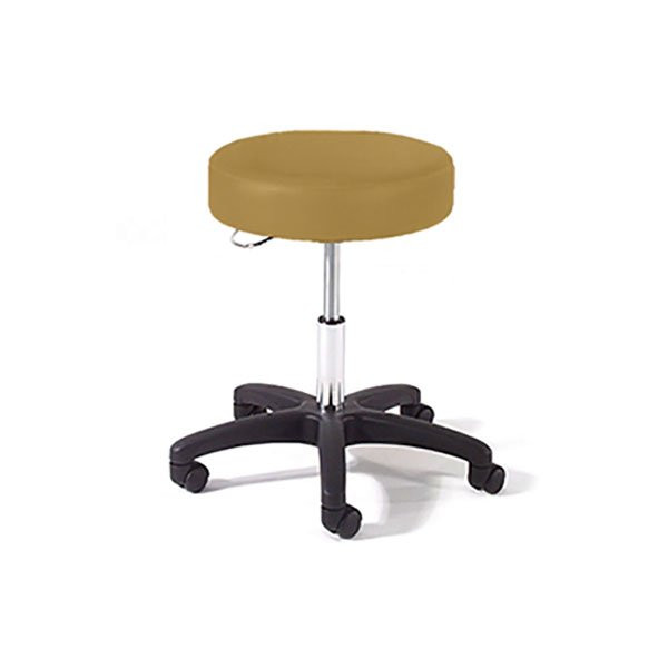 Physician Stool with D Ring Adjustment, Black Composite Base