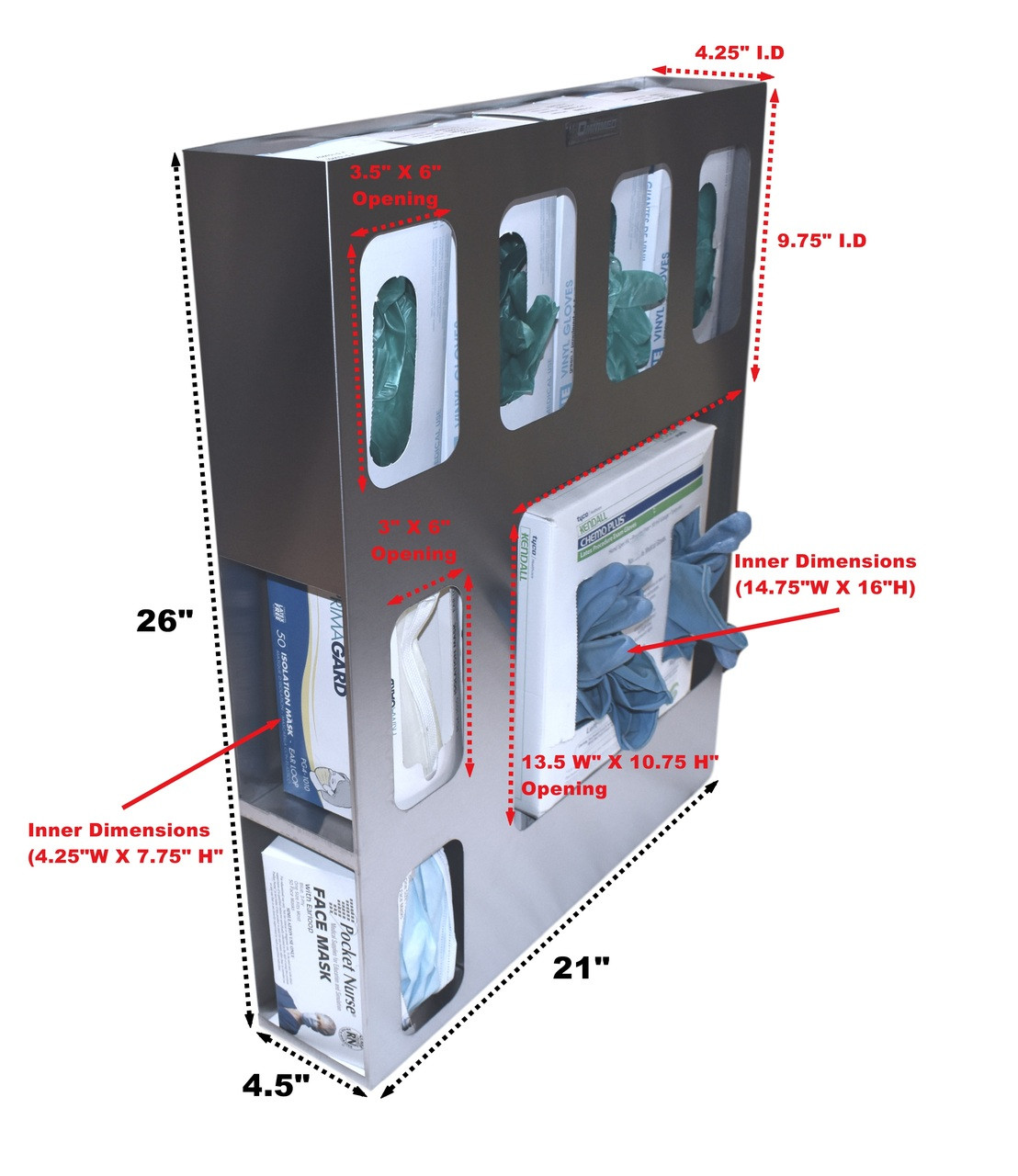 Medical Isolation Station - Stainless Steel