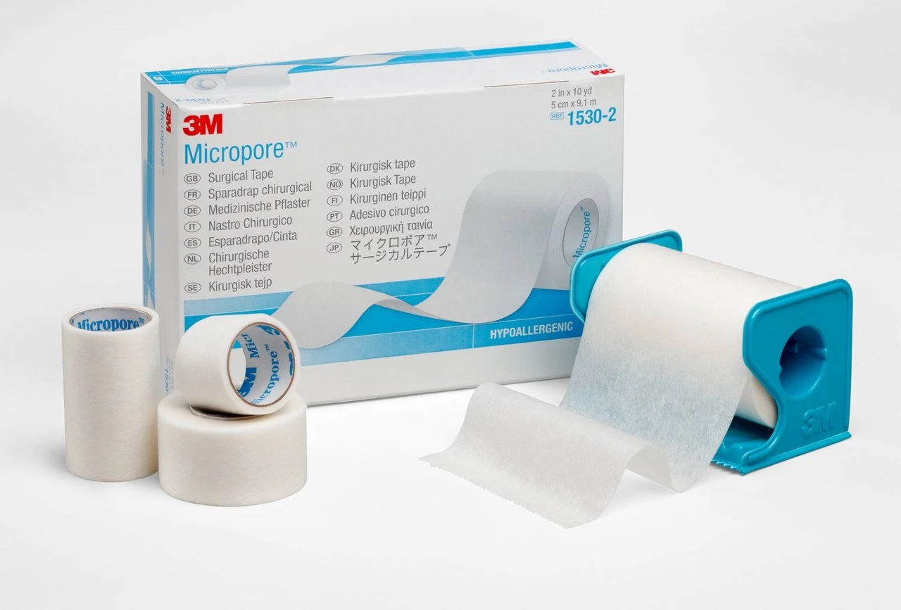 3M Micropore Surgical Tape 1" Single Use Roll 1530S-1