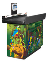 Pedatric Exam Room Scale Table and Cabinet Rainforest Follies