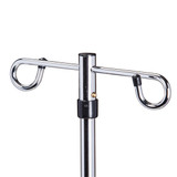 IV Pole 6 Leg Heavy Base 2-Hook
