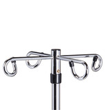 IV Pole 6 Leg Heavy Base 4-Hook