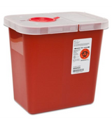 SharpSafety Multi-Purpose Sharps Container with Hinged Lid