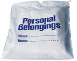 Personal Belongings Bag with Drawstring 17"x20" White