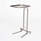 Stainless Steel Mayo Stand Foot-Controlled Height