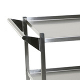 Utility Cart With Shelves - Stainless Steel