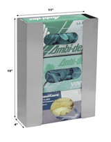 Stainless Steel Triple Glove Box Holder