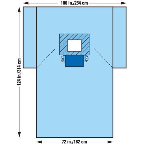 Halyard Health General Surgery Chest Surgical Drapes