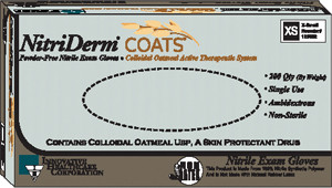 Oatmeal Nitrile Exam Gloves-Nitriderm COATS
