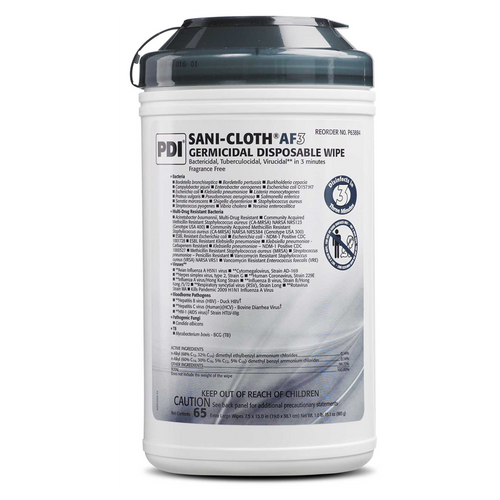 PDI Sani-Cloth AF3 Surface Disinfectant Wipes