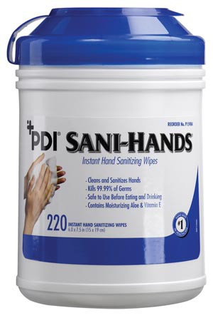PDI Sani-Hands Instant Hand Sanitizing Wipes-Large