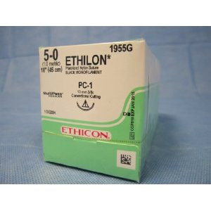 Ethicon ETHILON Suture 1855G Size 5-0 18" PC-1 Cutting Edge Prime Conventional