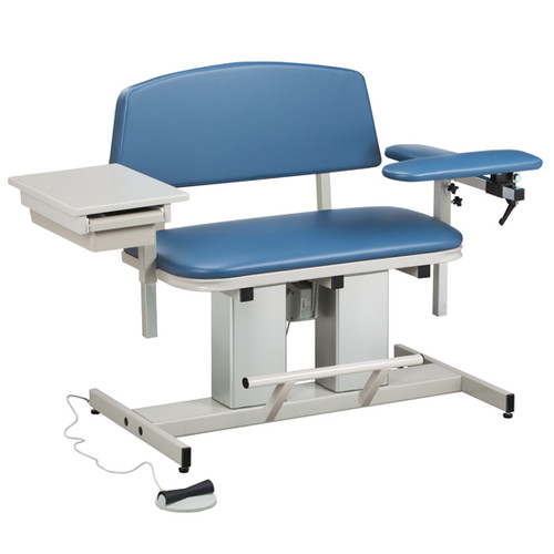 Bariatric Blood Drawing Chair Padded Arm Drawer Power Series