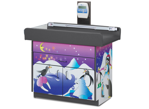 Pedatric Exam Room Scale Table and Cabinet Cool Pals