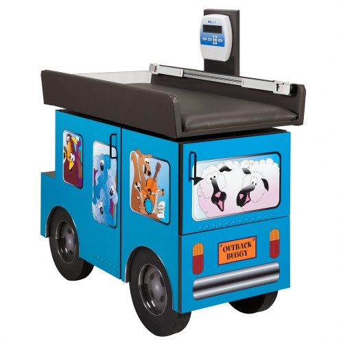 Pedatric Exam Room Scale Table and Cabinet Outback Buggy